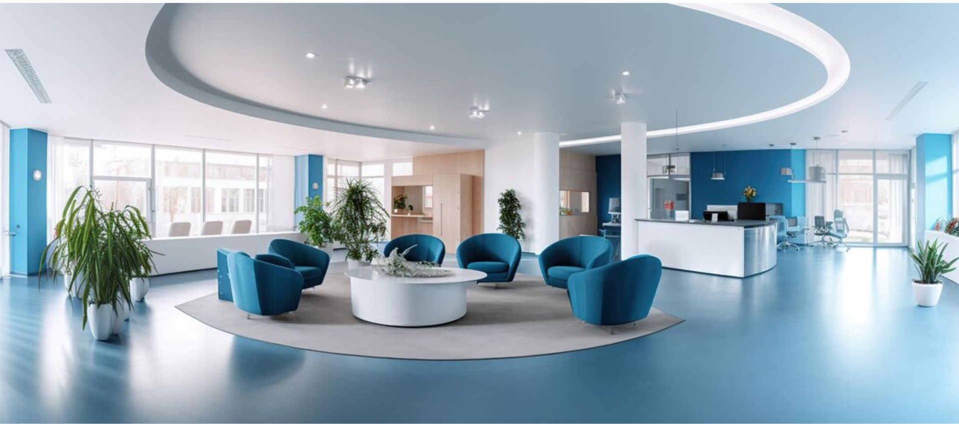 Reception Dental Clinic Interior Design Services